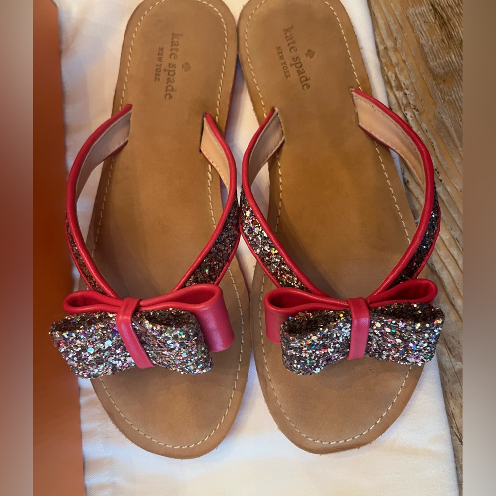 Kate Spade Multi Glitter Pink Icarda Flip Flops